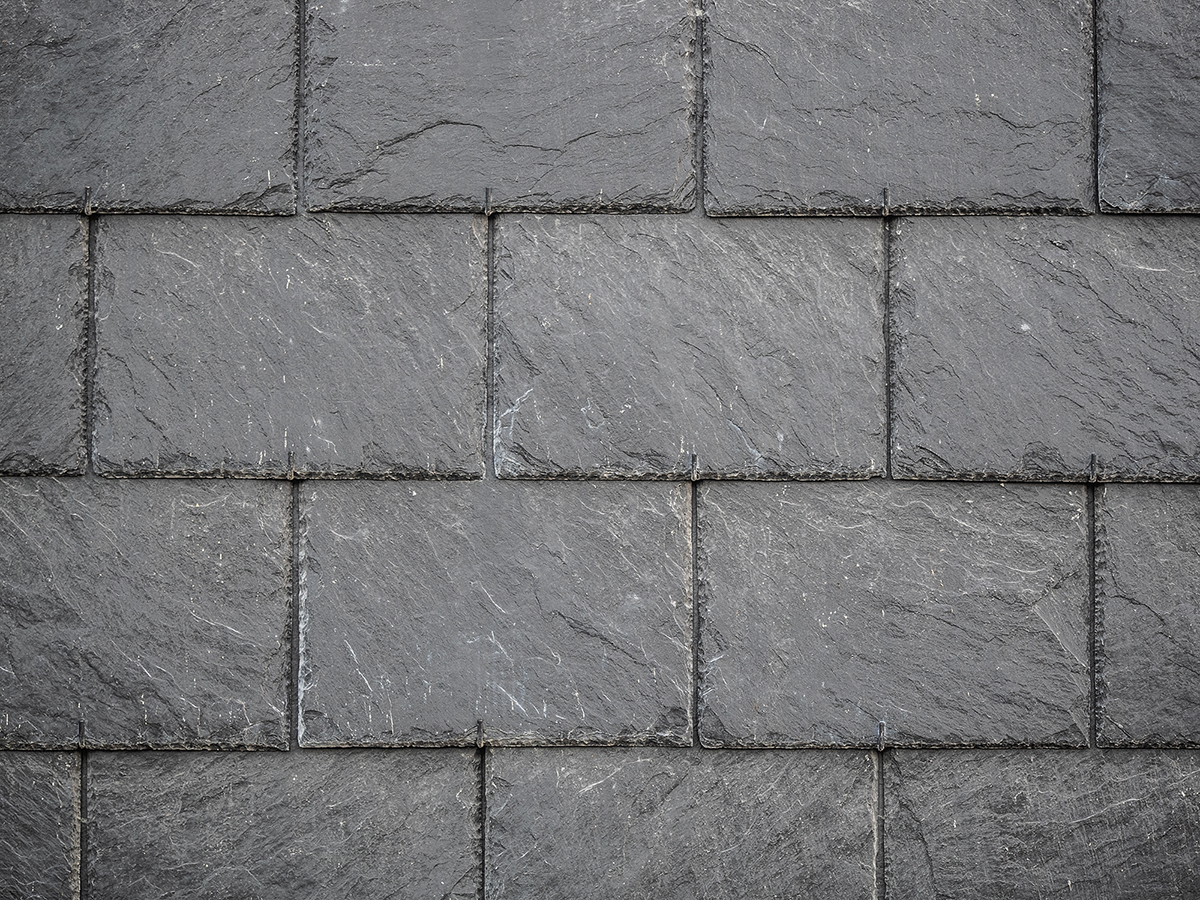 close up of slate tiles